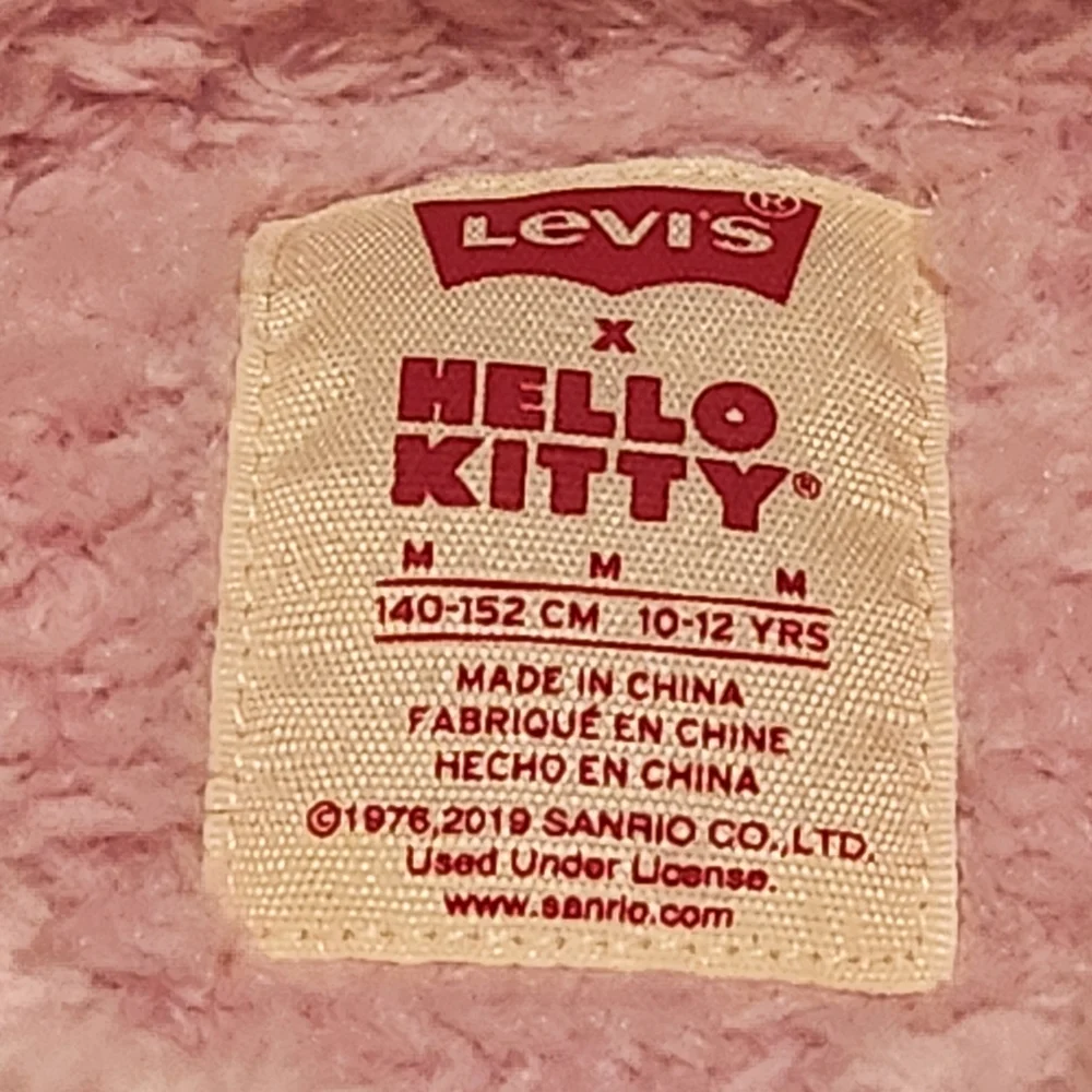 New Levi's Hello Kitty Girls Sherpa Hoodie, Size 10/12
